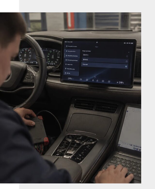 Русификация автомобиля BYD HAN для эксплуатации в Искитиме