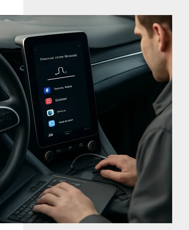 Установка приложений Lynk Co на автомобиль в Искитиме
